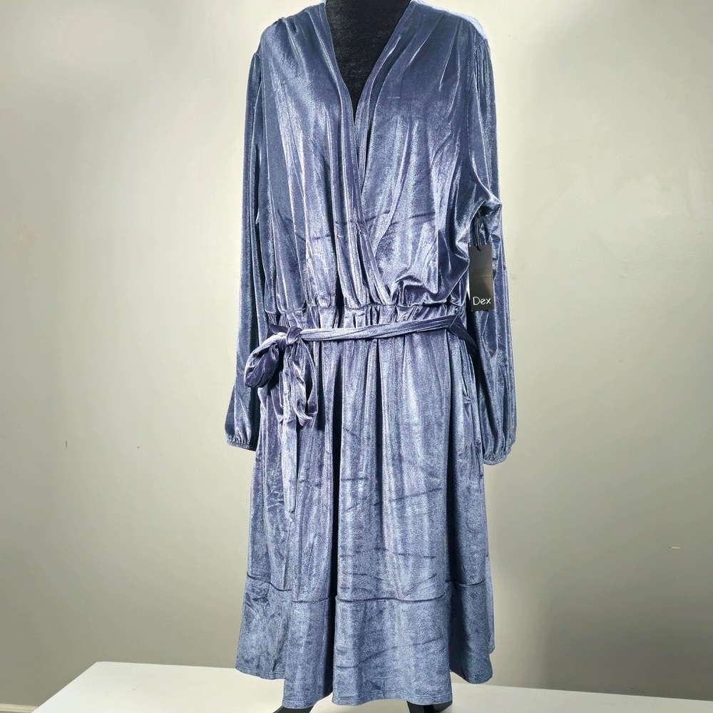 NWT DEX velvet dress 2x